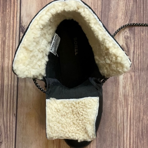 Sorel Joan of Arctic Wedge Shearling Boot in Black - Picture 13 of 13